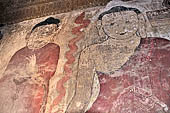 Bagan Myanmar. Sulamani temple. Seated Buddha. 